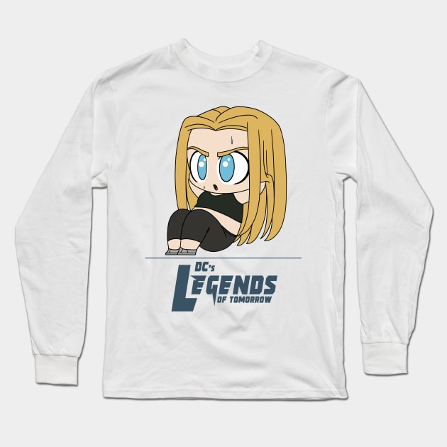 Sara Lance doing Crunches Long Sleeve T-Shirt by RotemChan